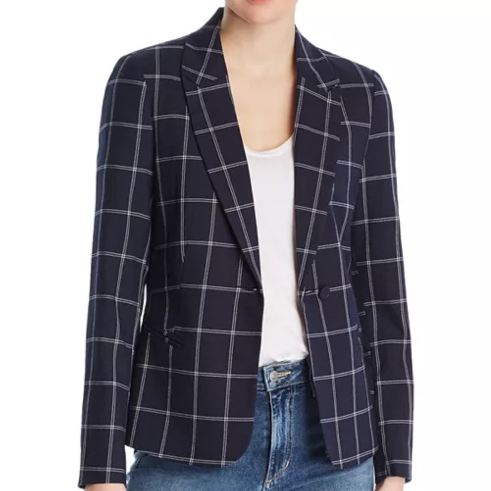 Vero Moda windowpane check notch blazer NEW